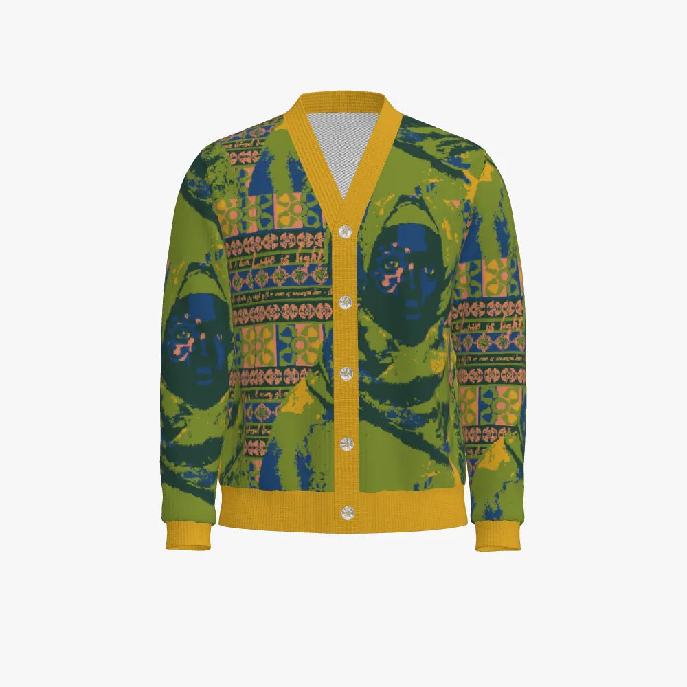Unisex V Neck Cardigan