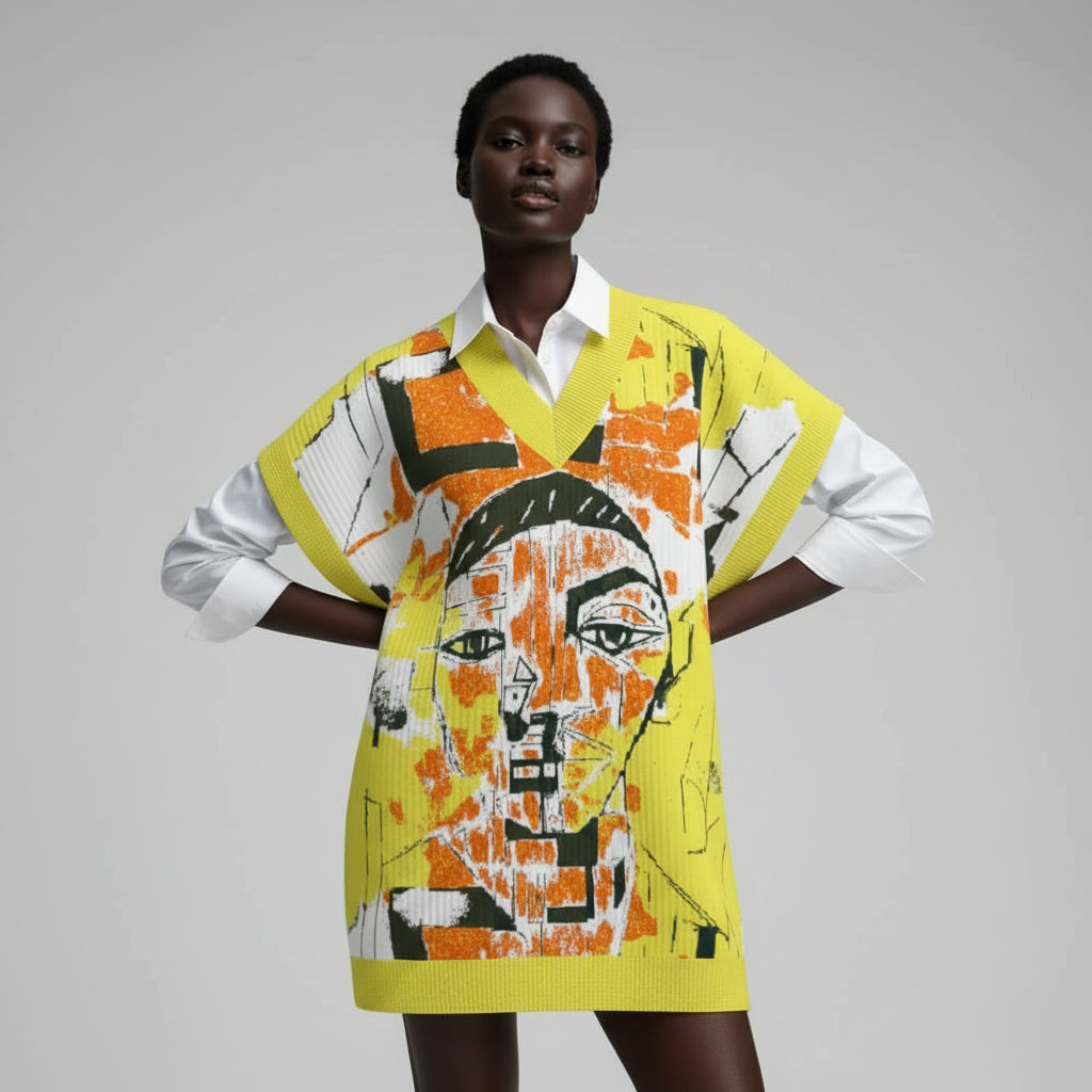 Zawadi Oversized Knit Vest – ANYANGO MPINGA