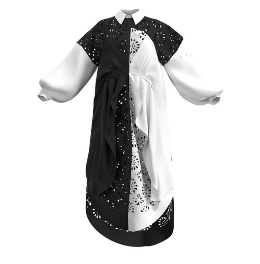 Collette Draped Shirt Dress