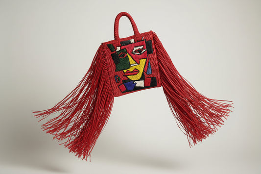 Razana Woven Fringe Bag