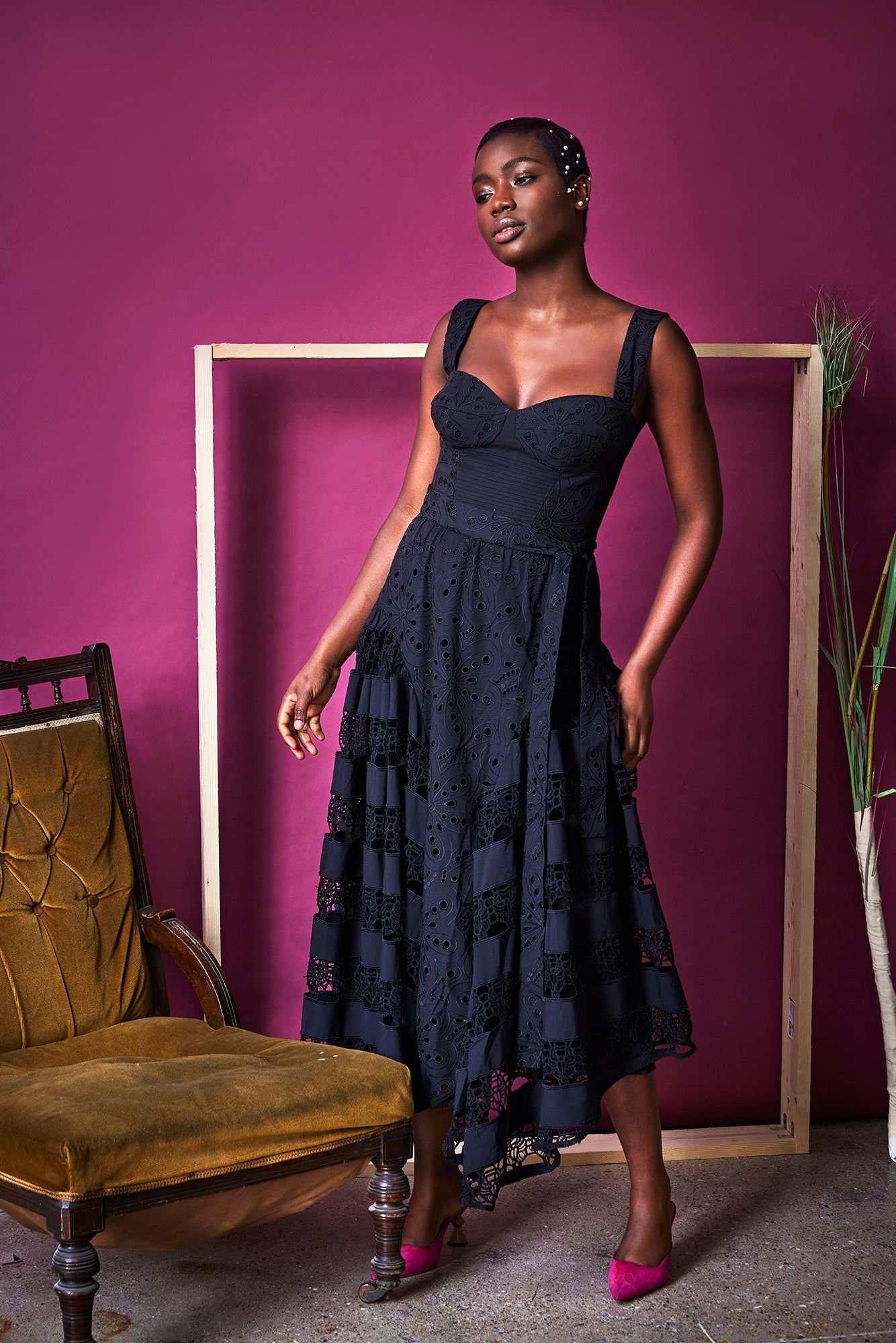 Alando Midi Assymetrical Dress