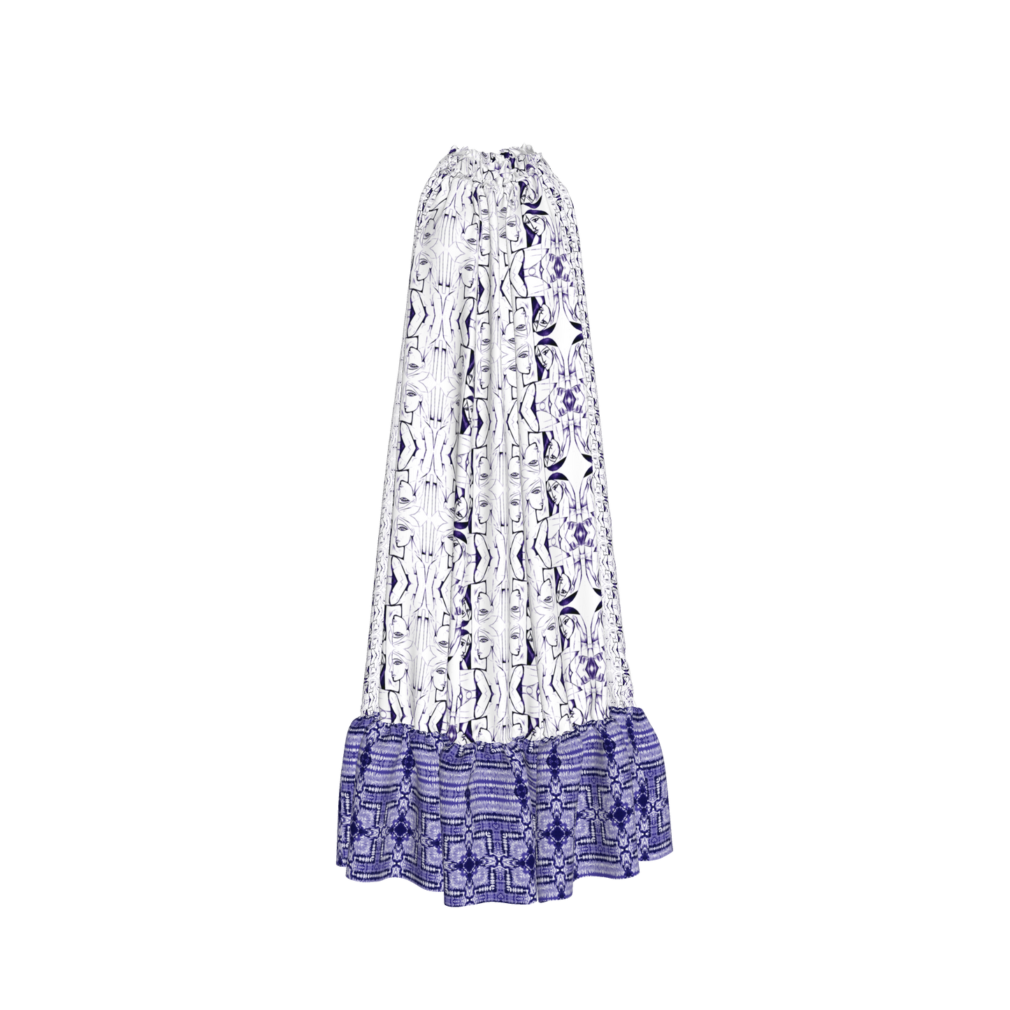 Aria Halter Silk Maxi Dress