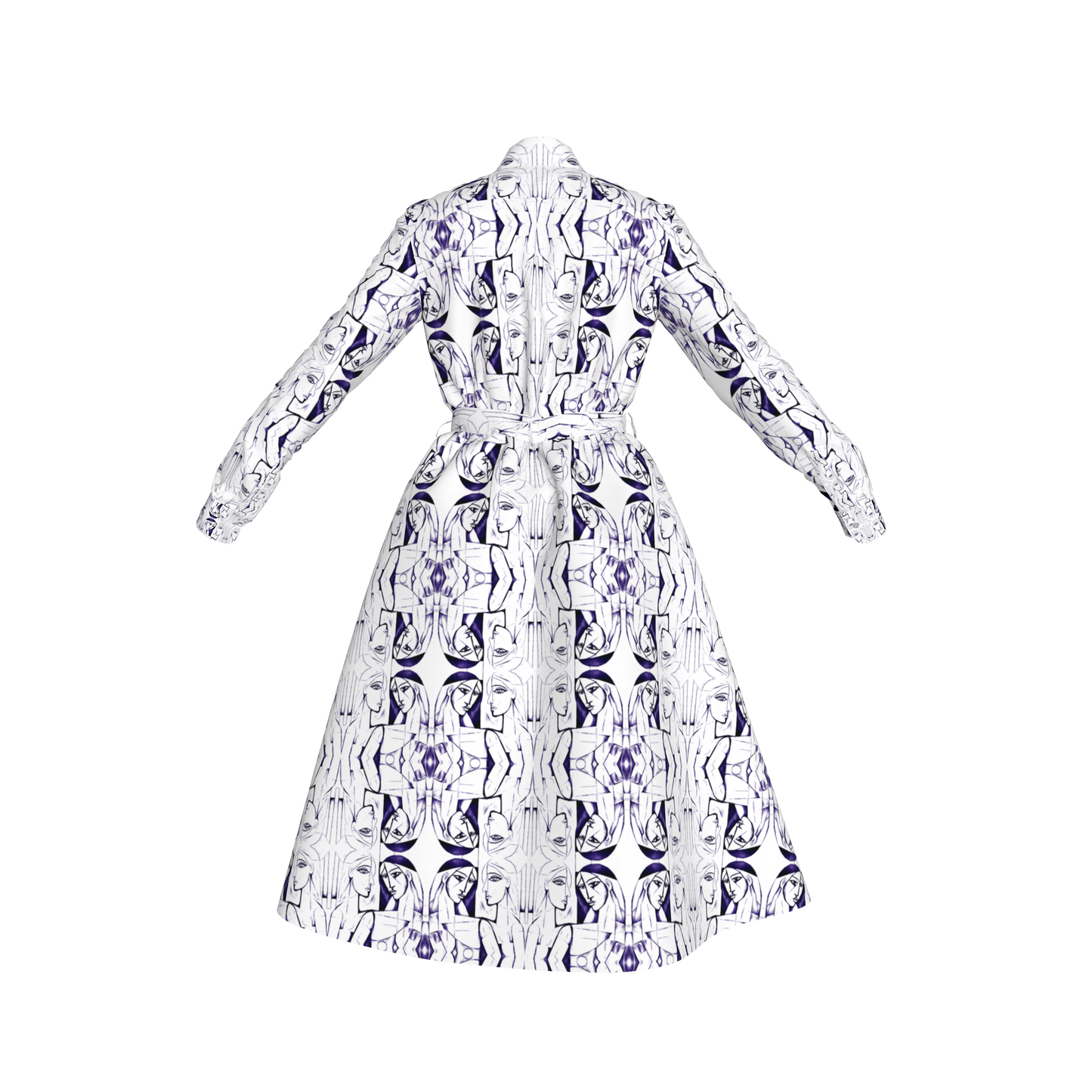 Malaika Belted Linen Shirt Dress