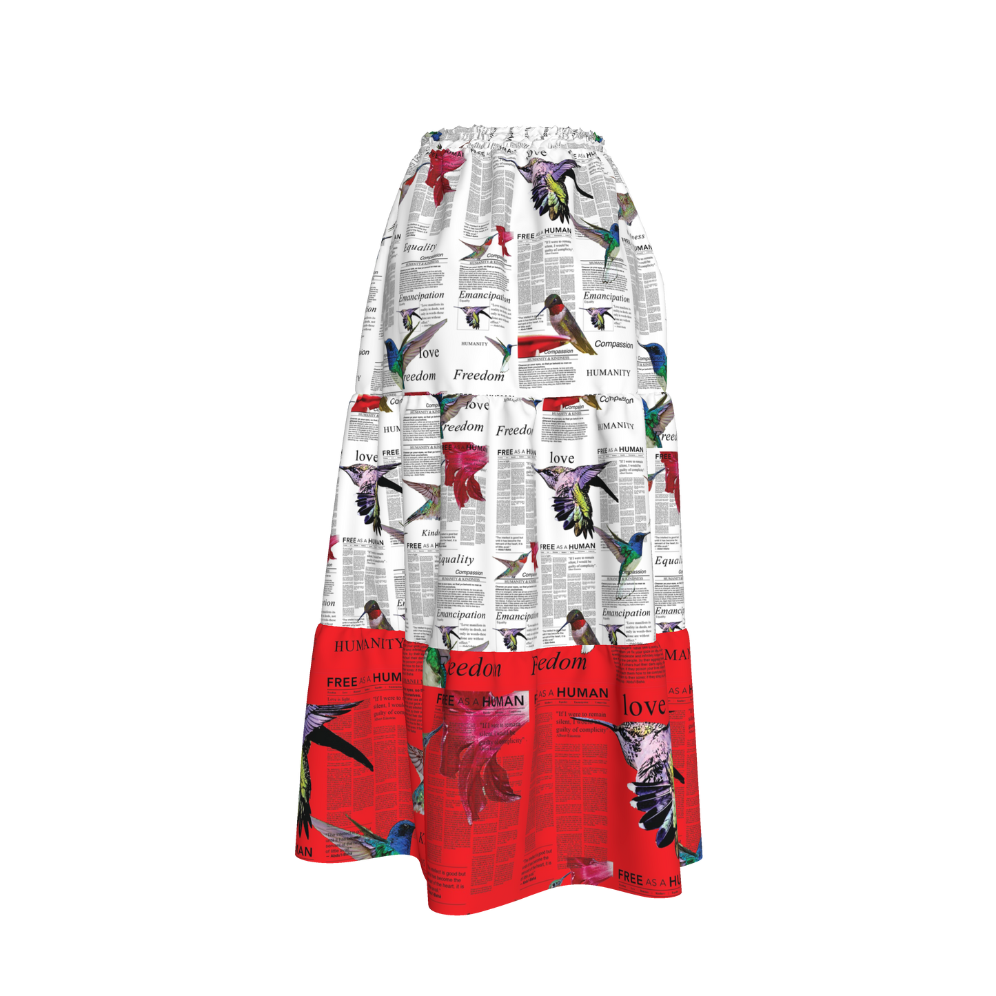 Nyota Silk Prairie Skirt