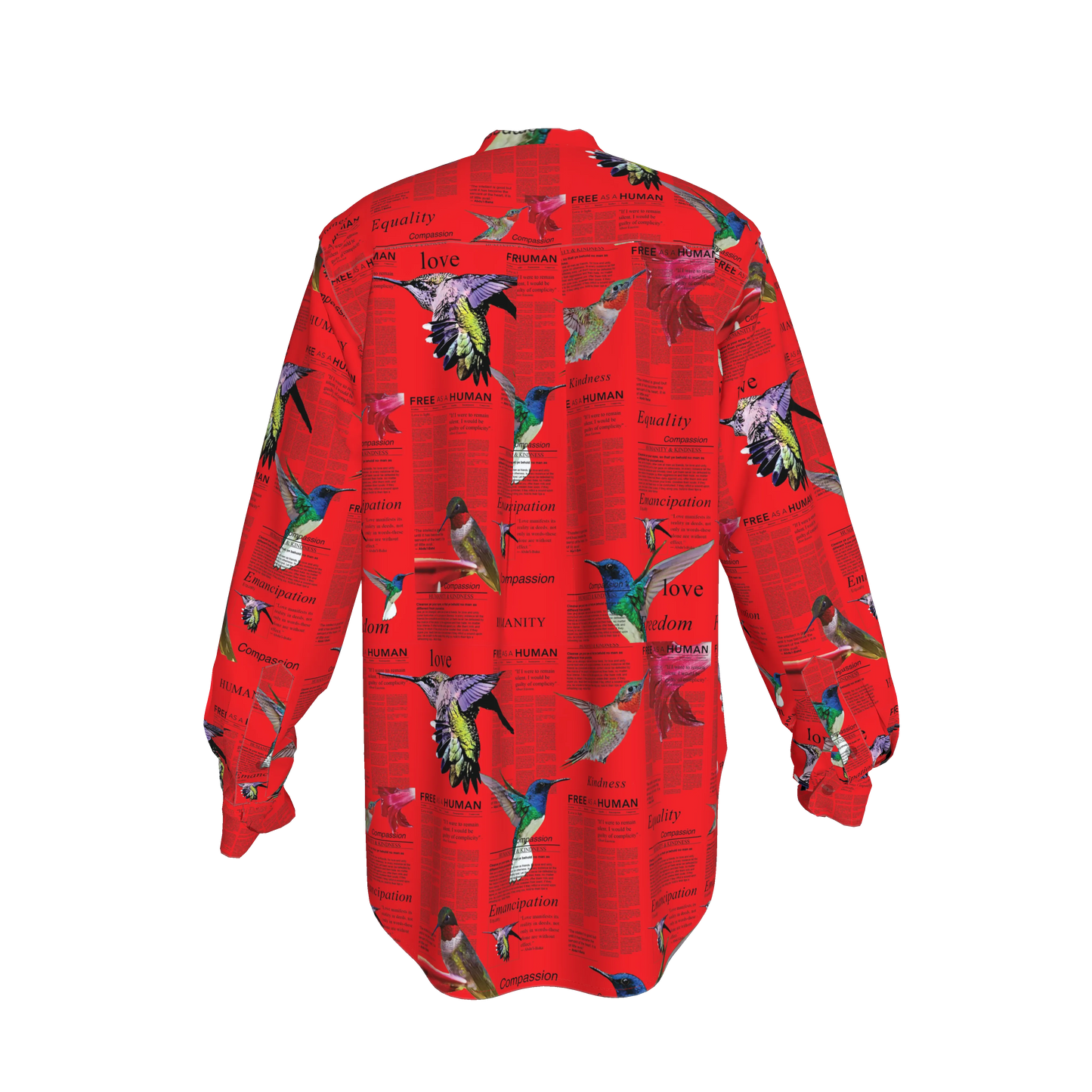 Zahara Silk Band Collar Shirt
