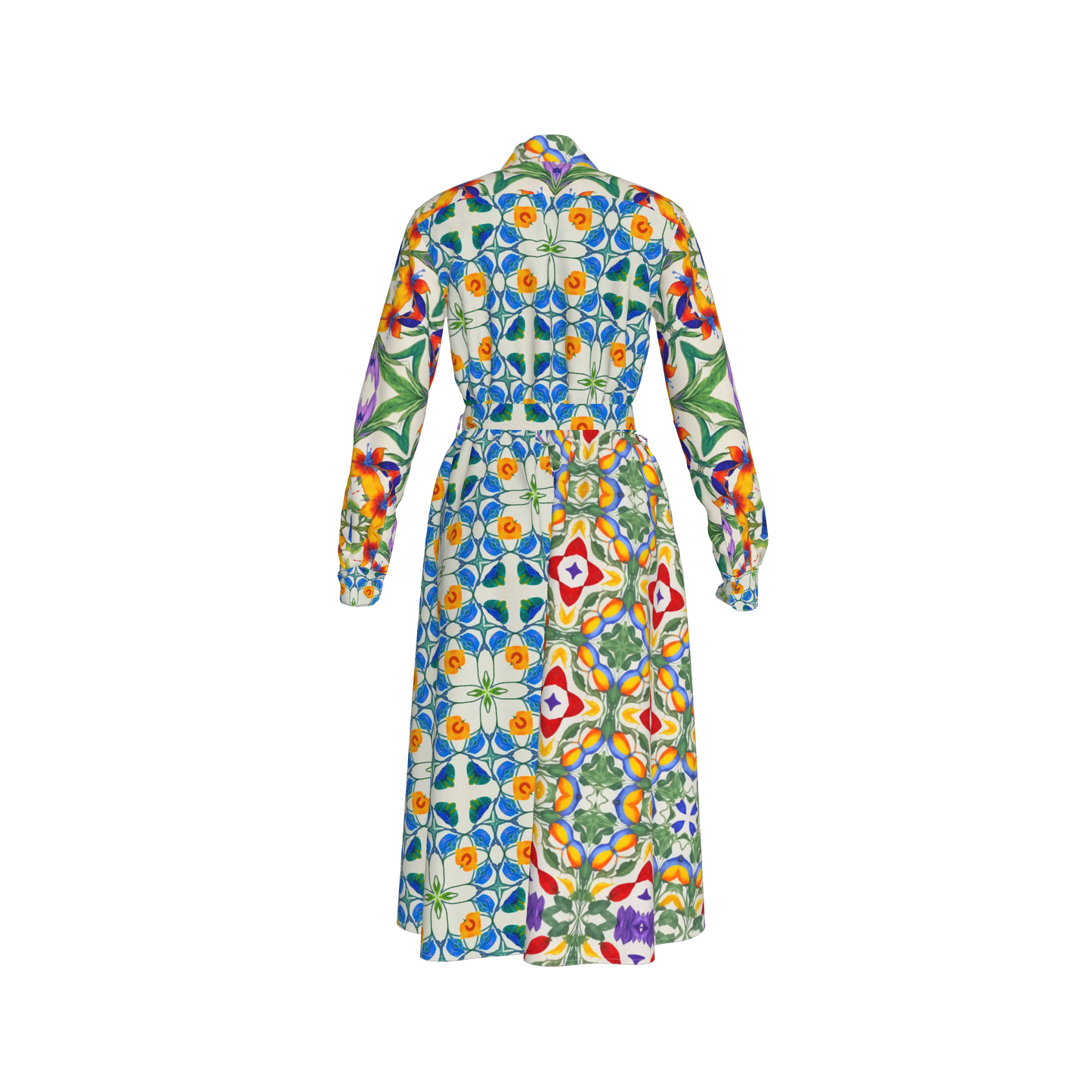 Malaika Belted Linen Shirt Dress