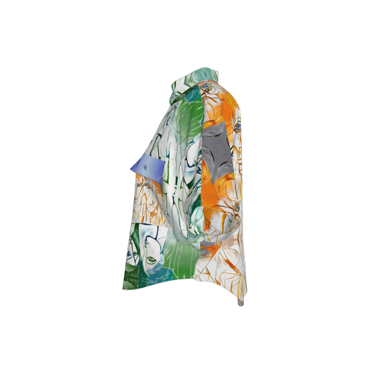 Mwezi Cropped Silk Kimono Sleeve Blouse