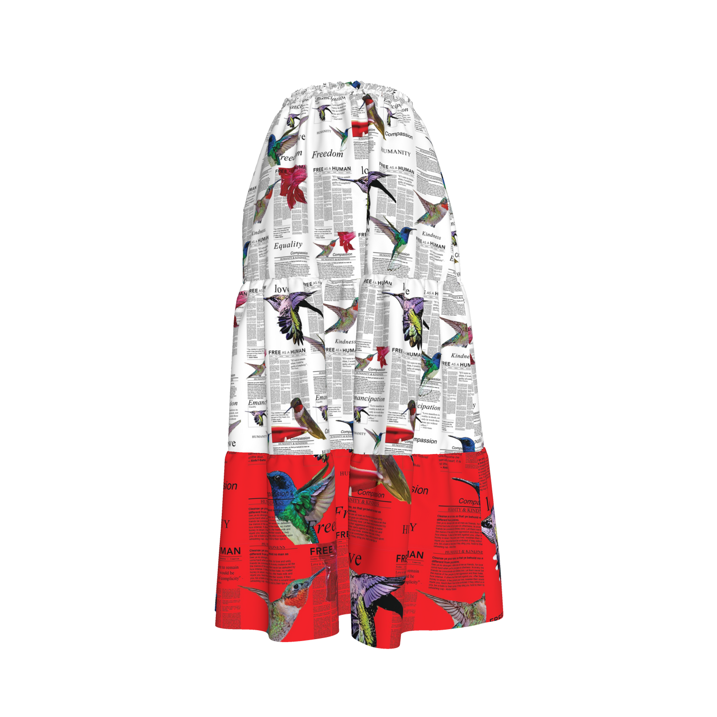 Nyota Silk Prairie Skirt