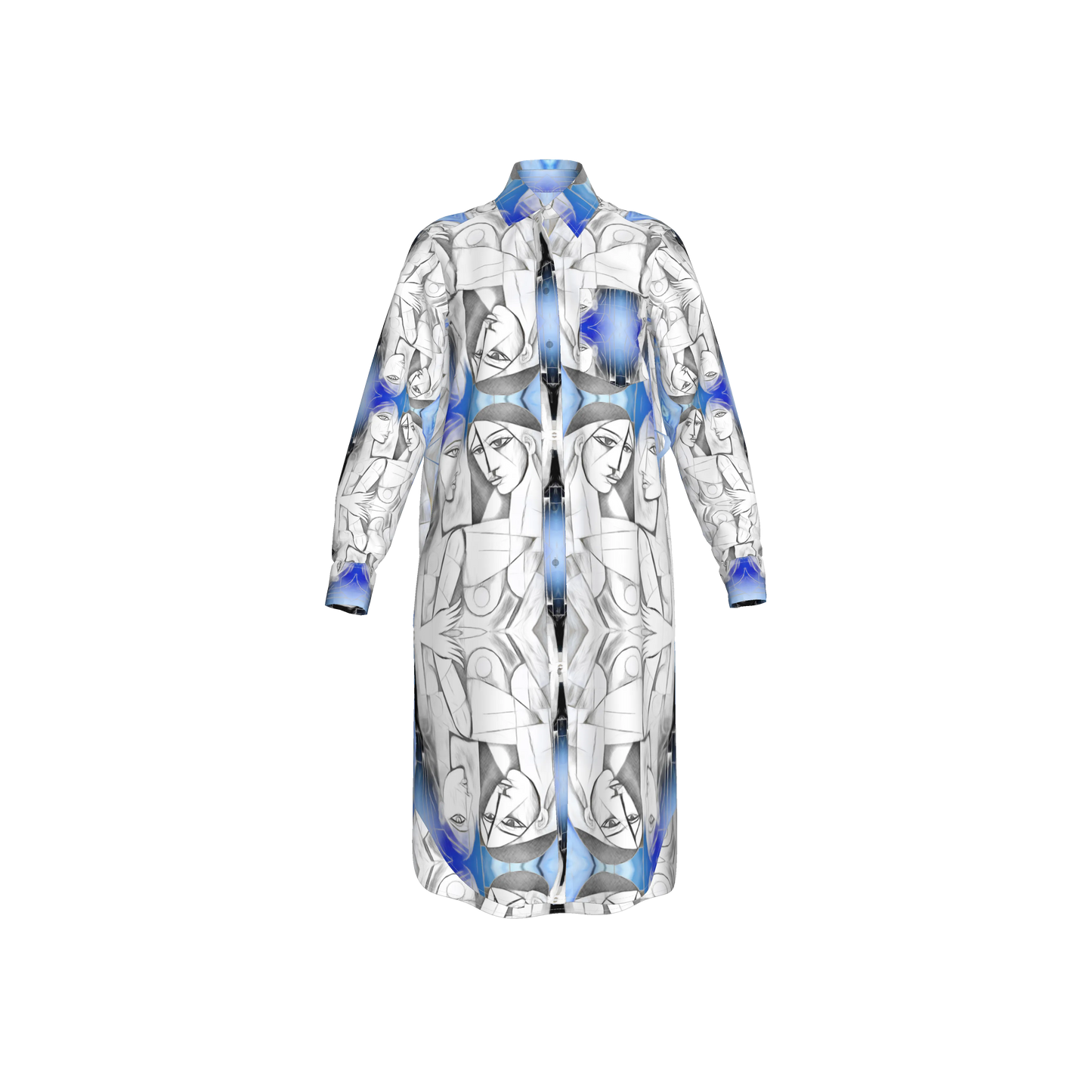 Mrembo Midi Linen Shirt Dress