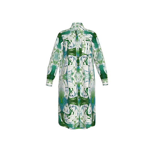 Mrembo Silk Midi Shirt Dress
