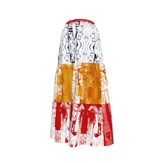 Nyota Linen Prairie Skirt