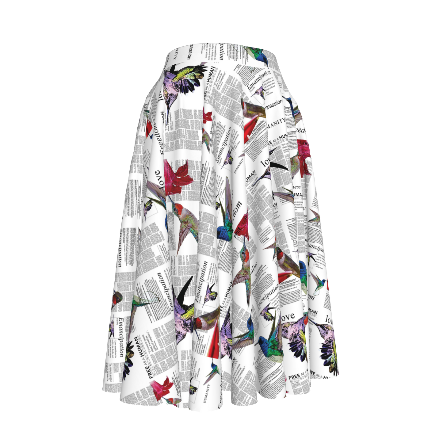 Rona Midi Linen Circle Skirt