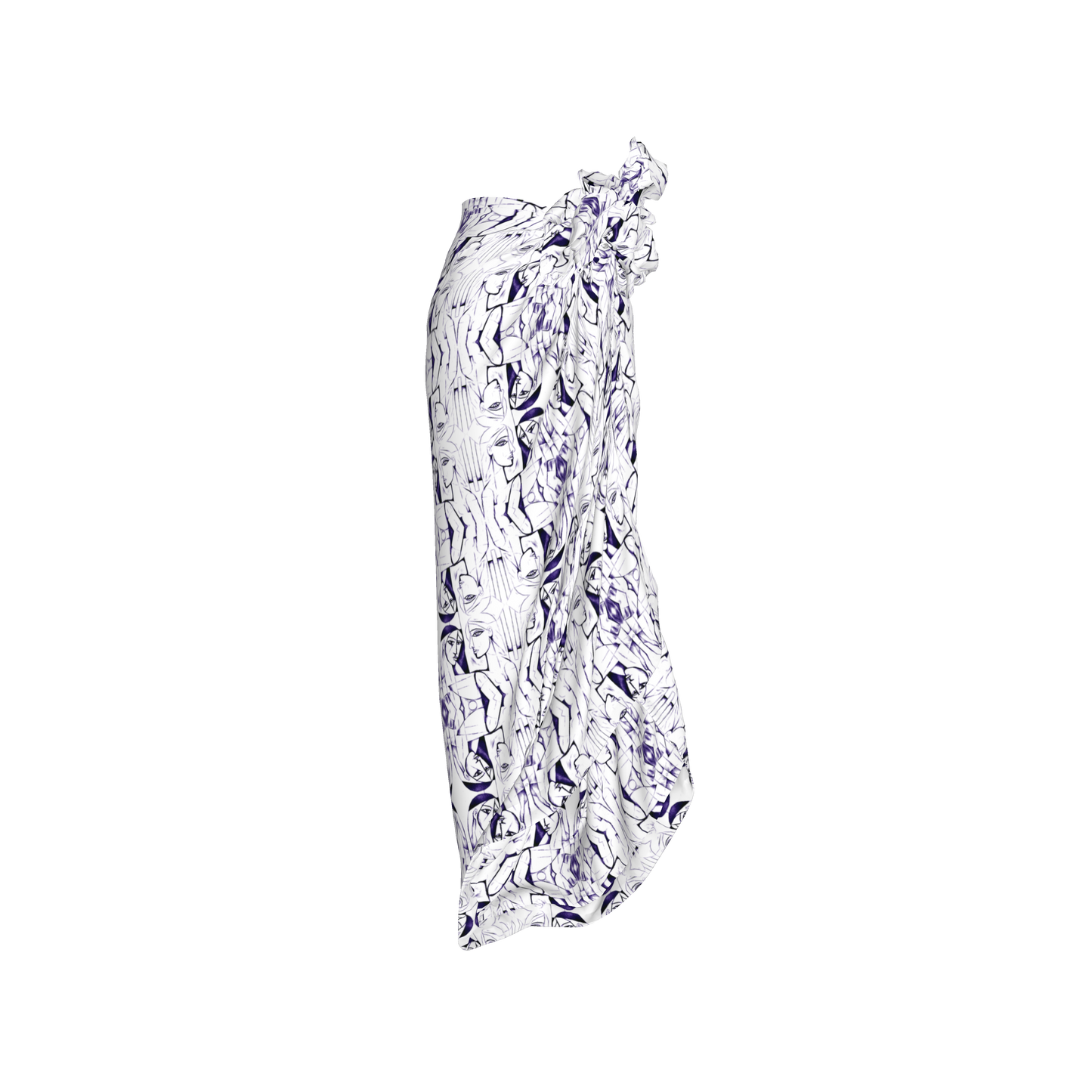 Maji Silk Sarong Skirt