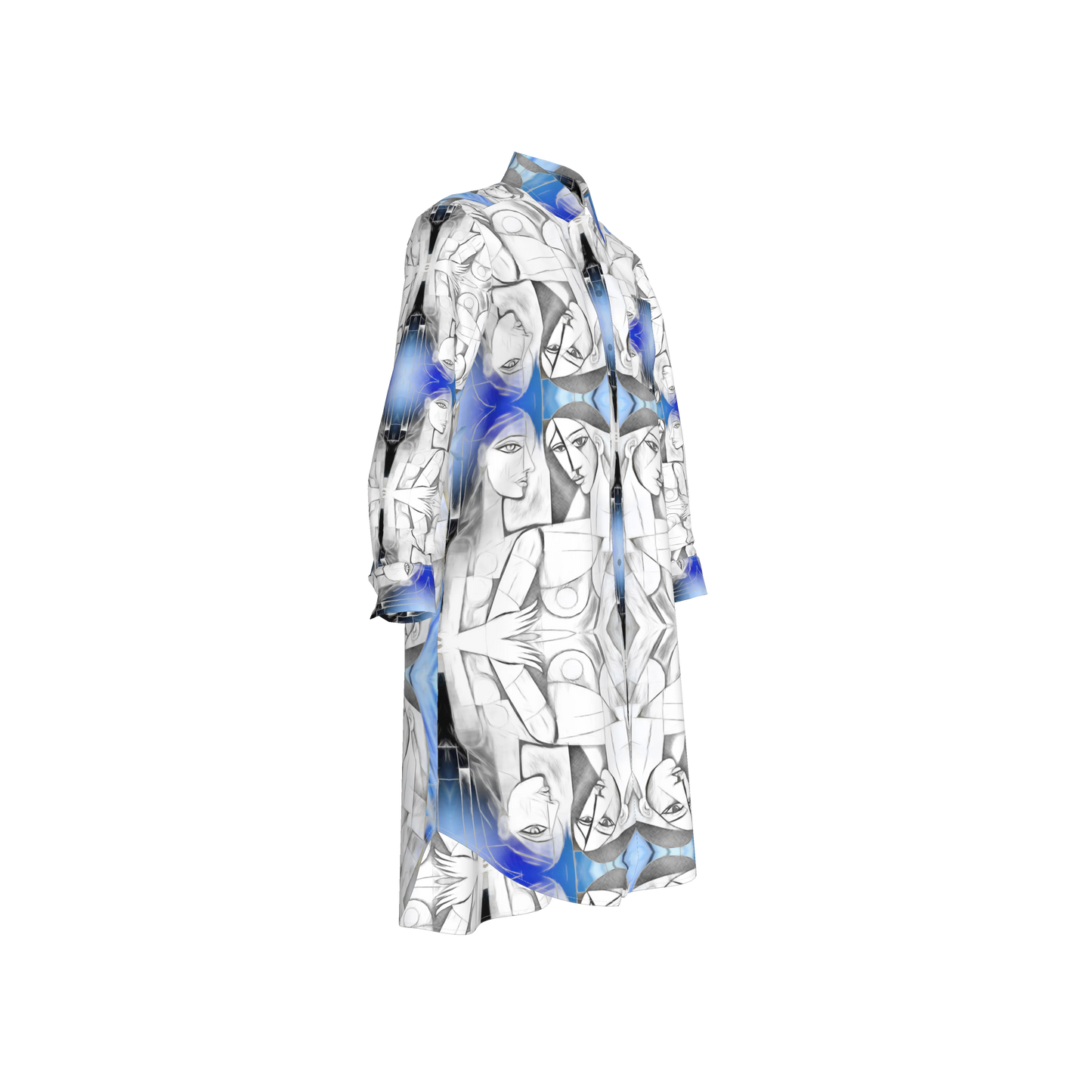 Mrembo Midi Linen Shirt Dress