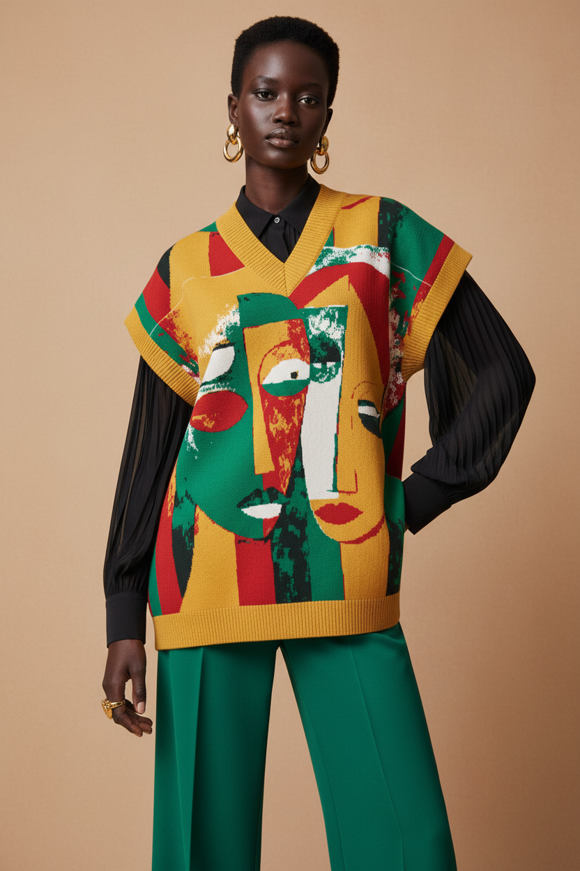 Zawadi Oversized Knit Vest