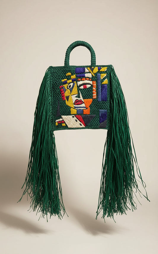 Zava-Maso Woven Fringe Bag