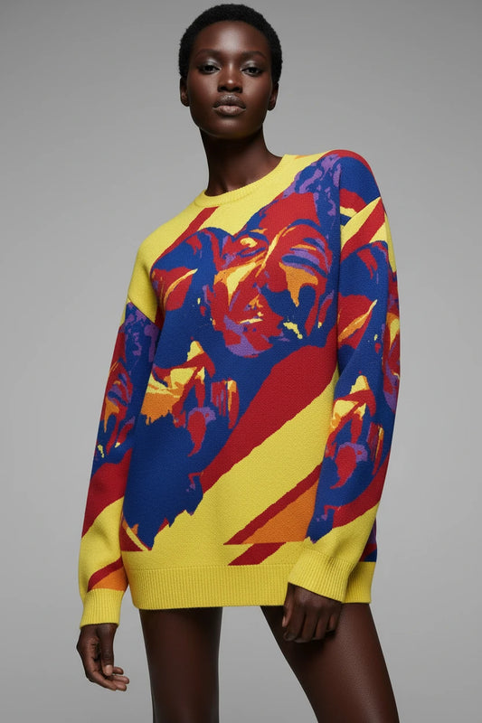 Rafiki Unisex Oversized Crew Neck Pullover