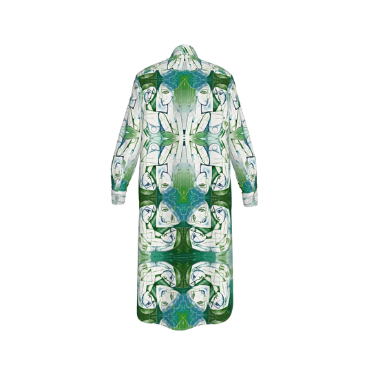 Mrembo Silk Midi Shirt Dress