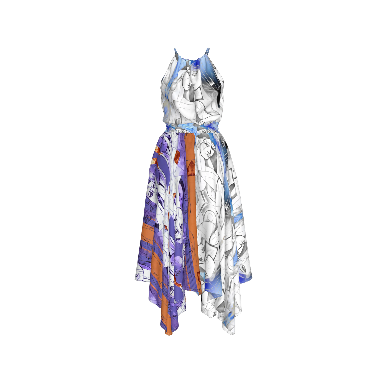 Rani Blouson Silk Dress