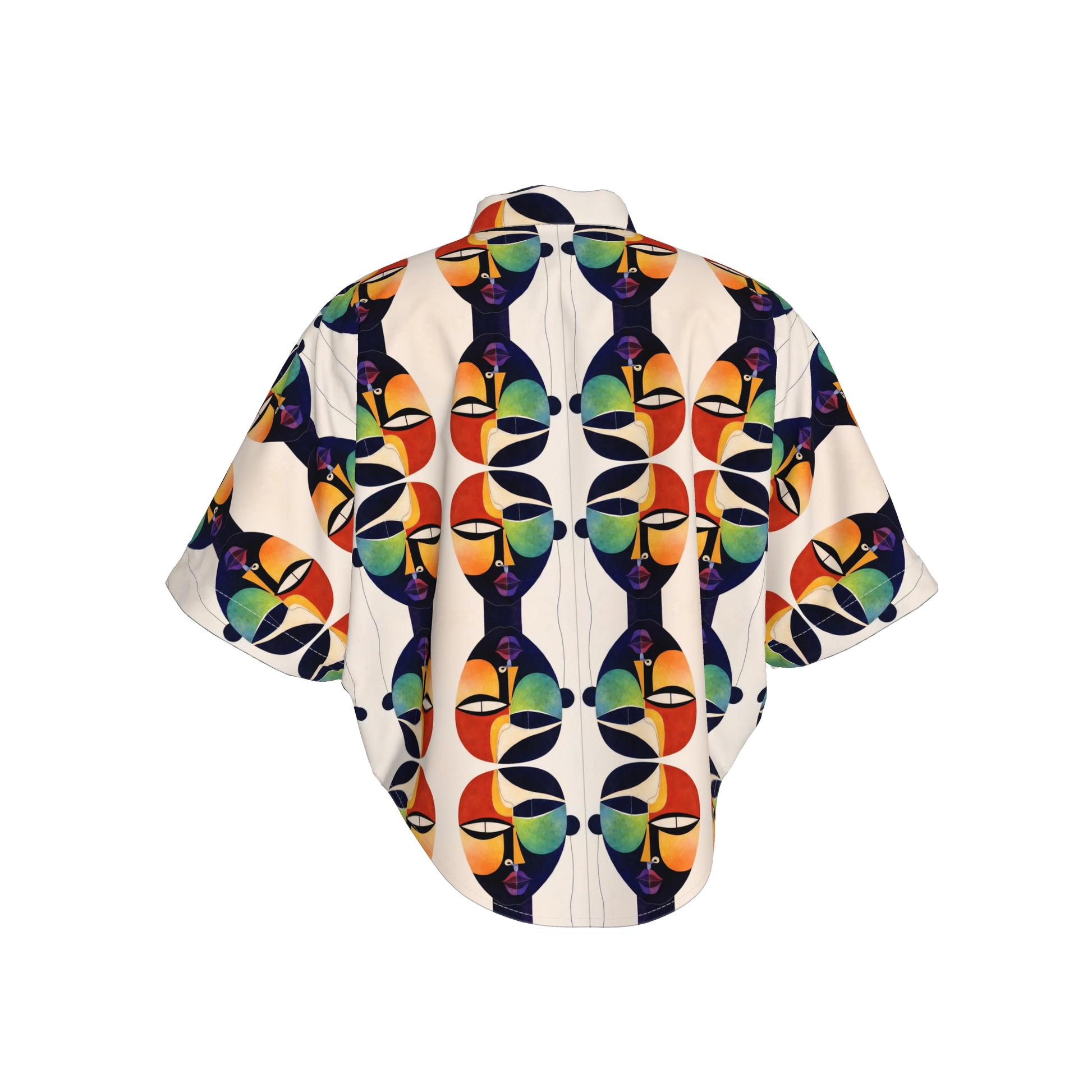 Mwezi Cropped Kimono Sleeve Shirt