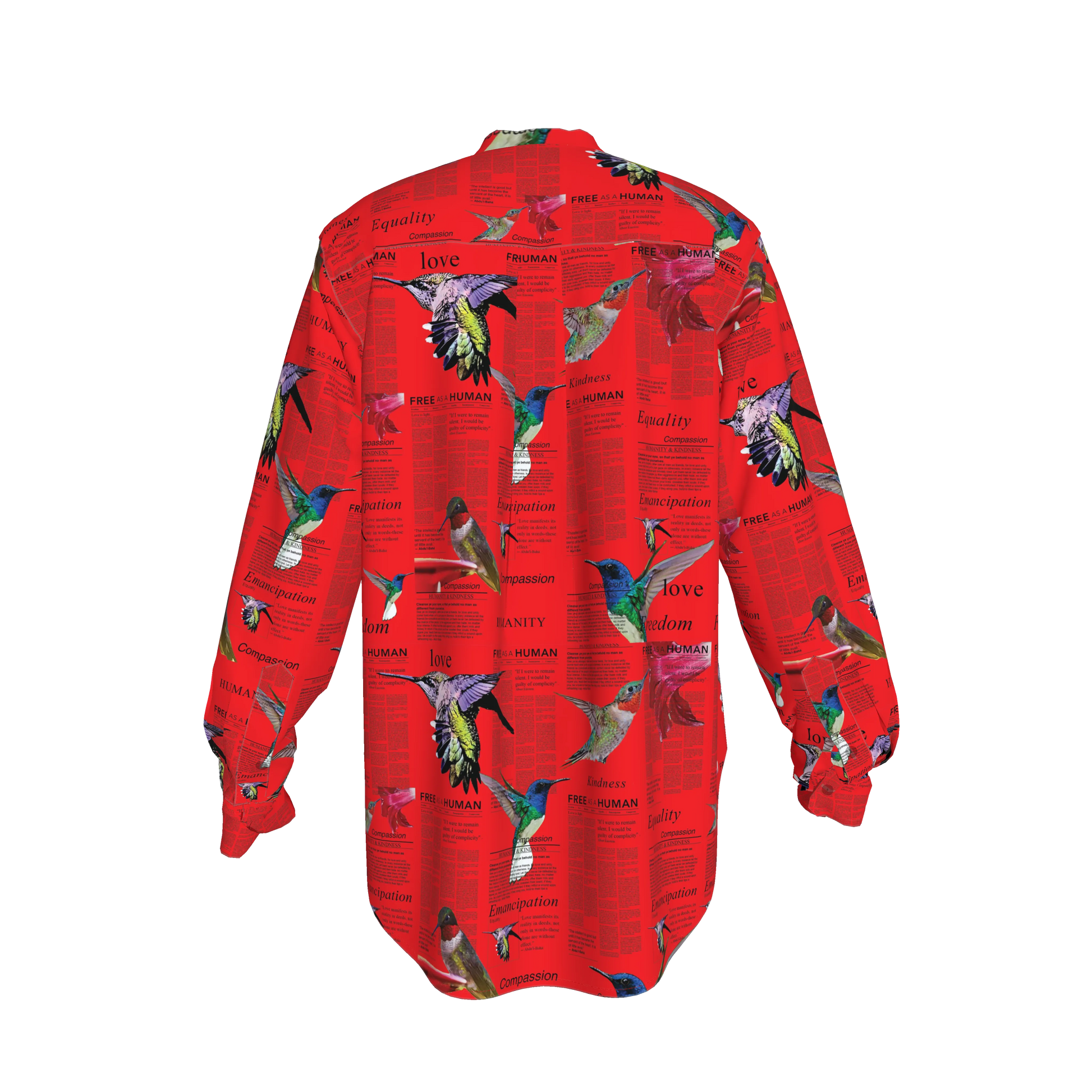 Zahara Silk Band Collar Shirt