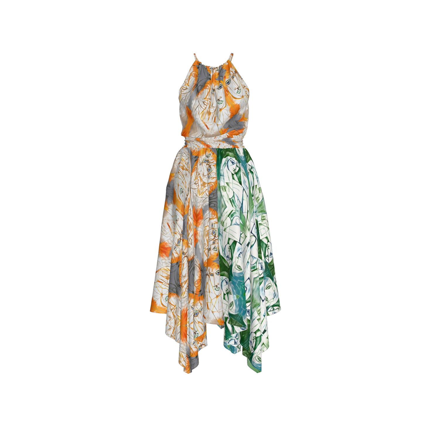 Rani Blouson Silk Dress