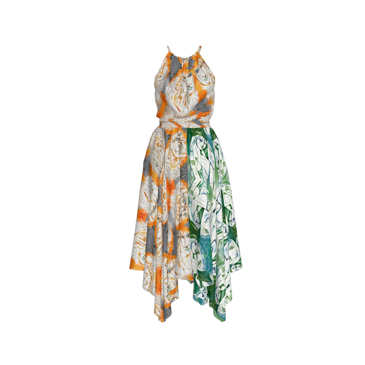 Rani Blouson Silk Dress