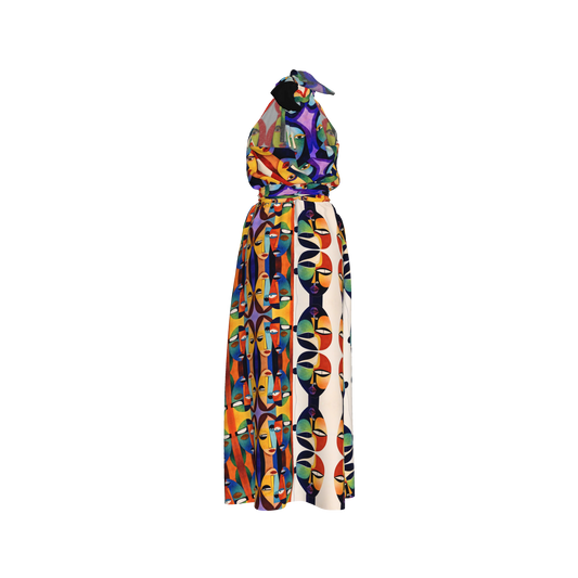 Aziza Halter Maxi Dress