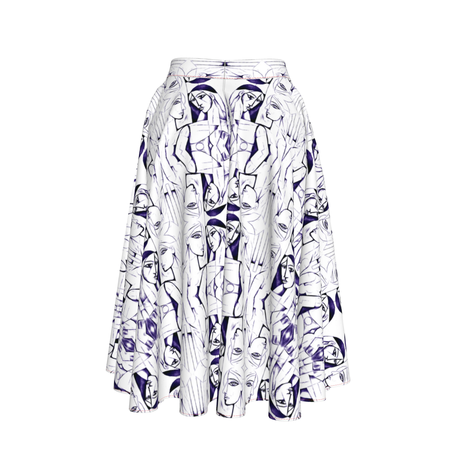 Rona Midi Linen Circle Skirt