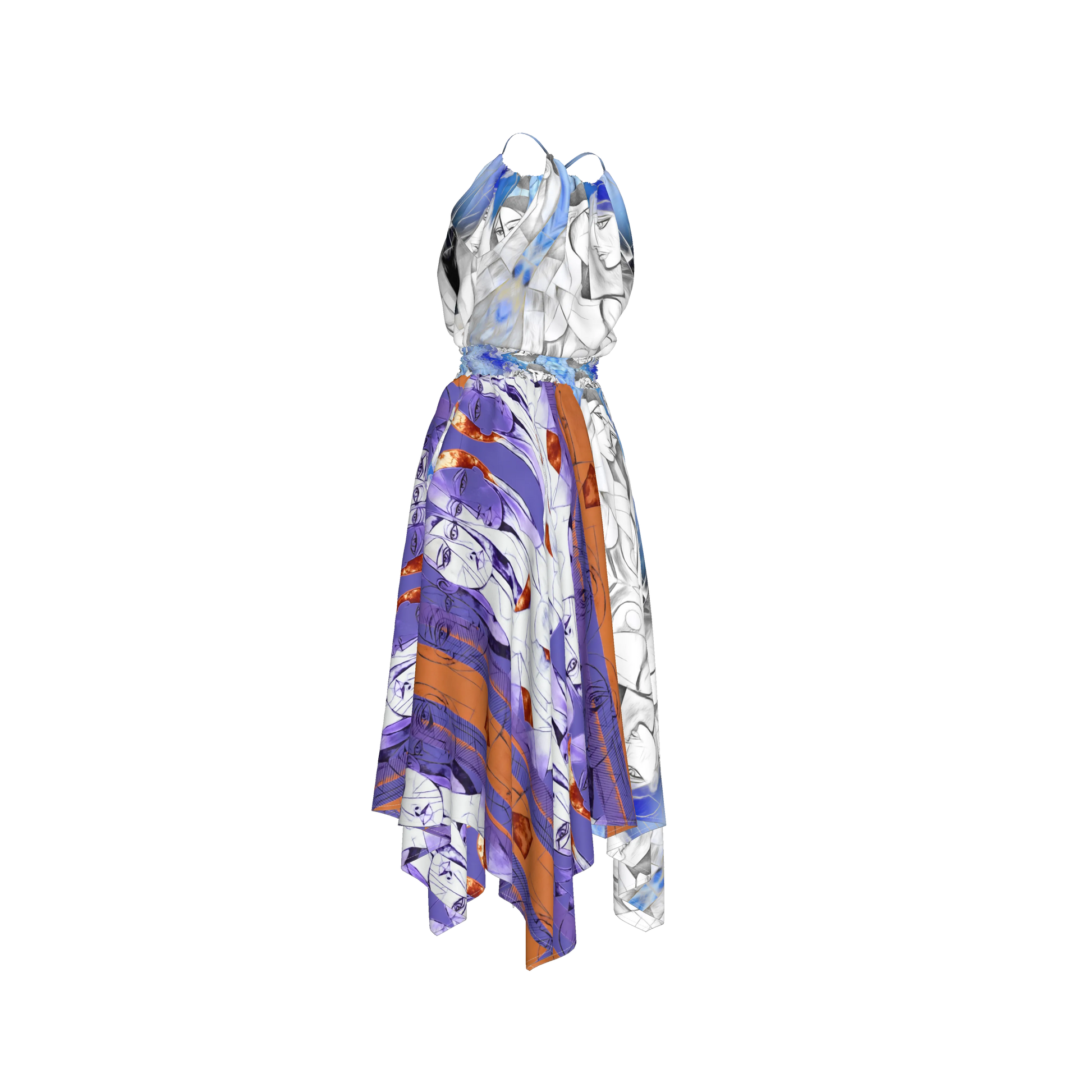 Rani Blouson Silk Dress