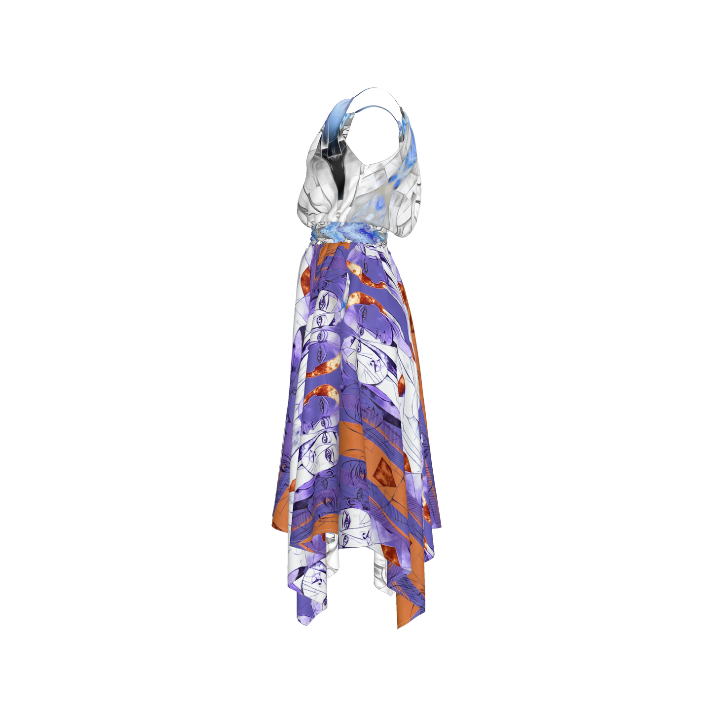 Rani Blouson Silk Dress