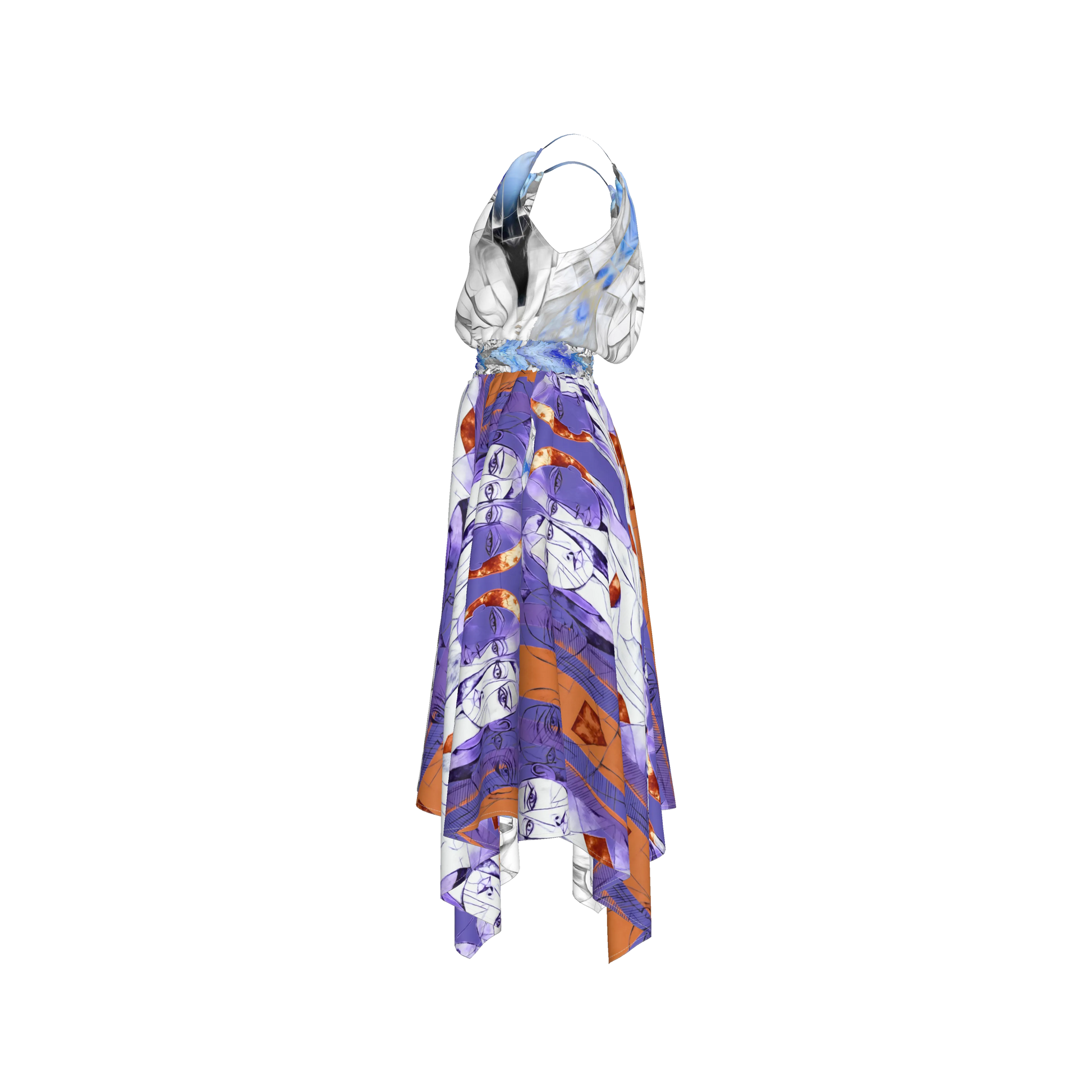 Rani Blouson Silk Dress