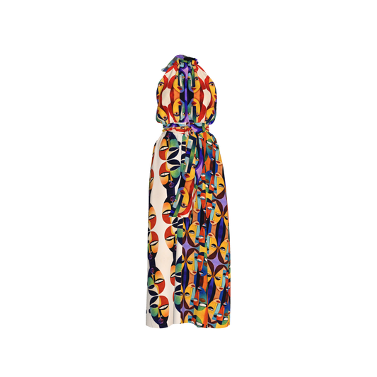 Aziza Halter Maxi Dress