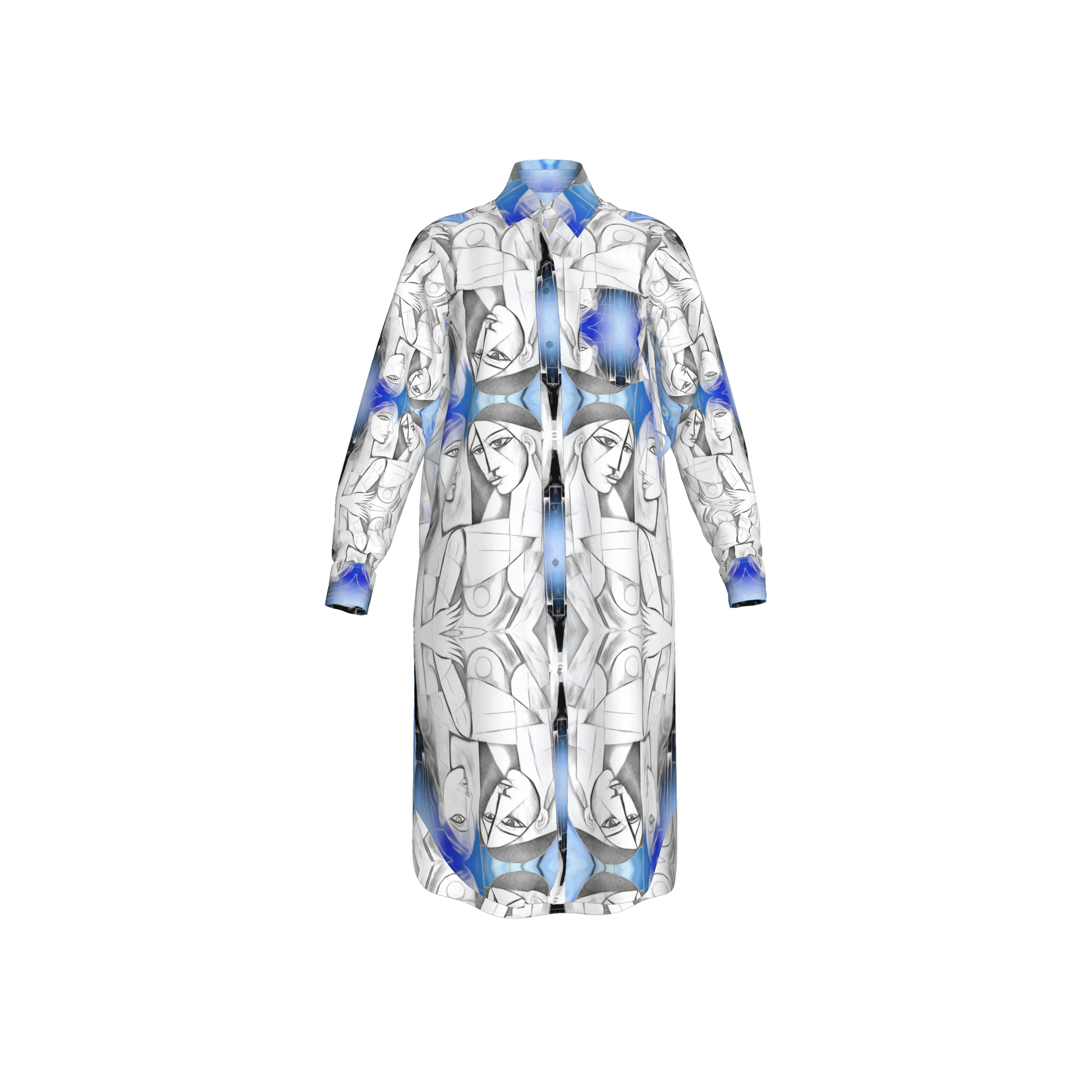 Mrembo Midi Linen Shirt Dress