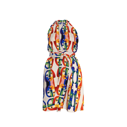 Aziza Halter Mini Dress