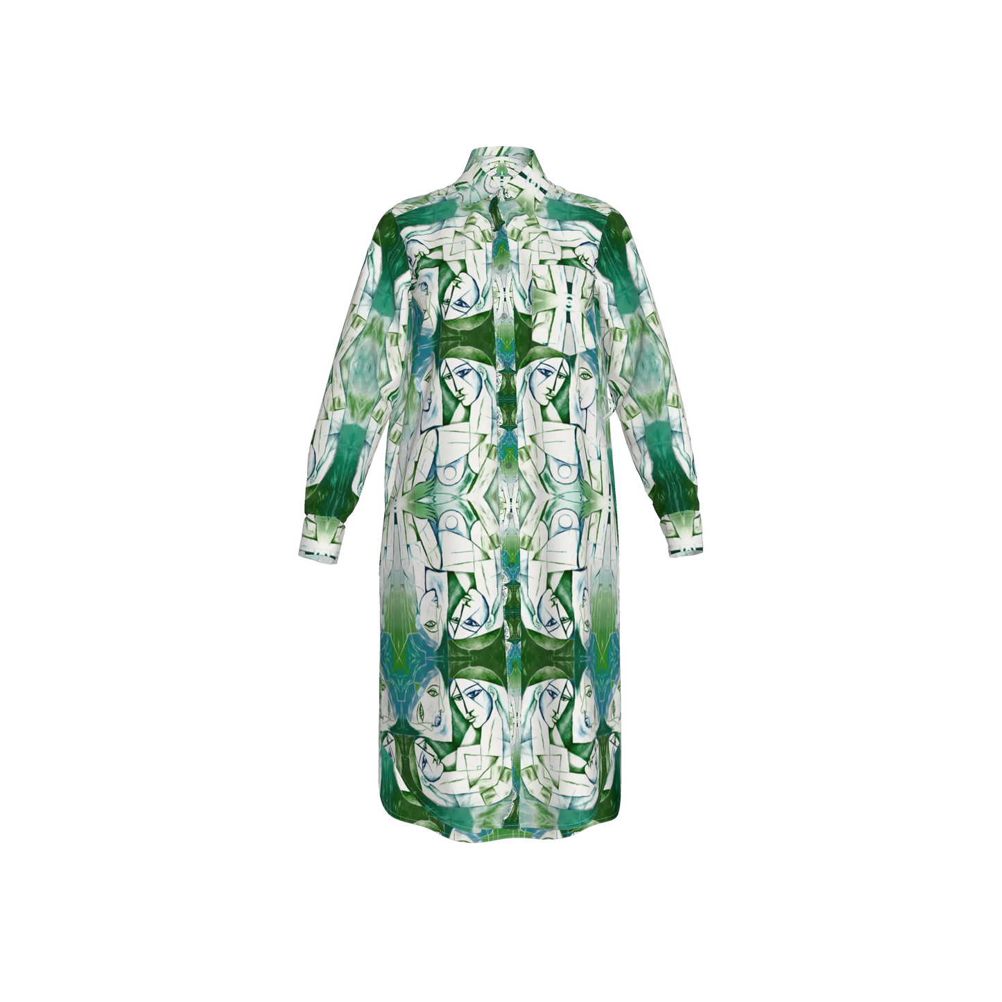 Mrembo Silk Midi Shirt Dress