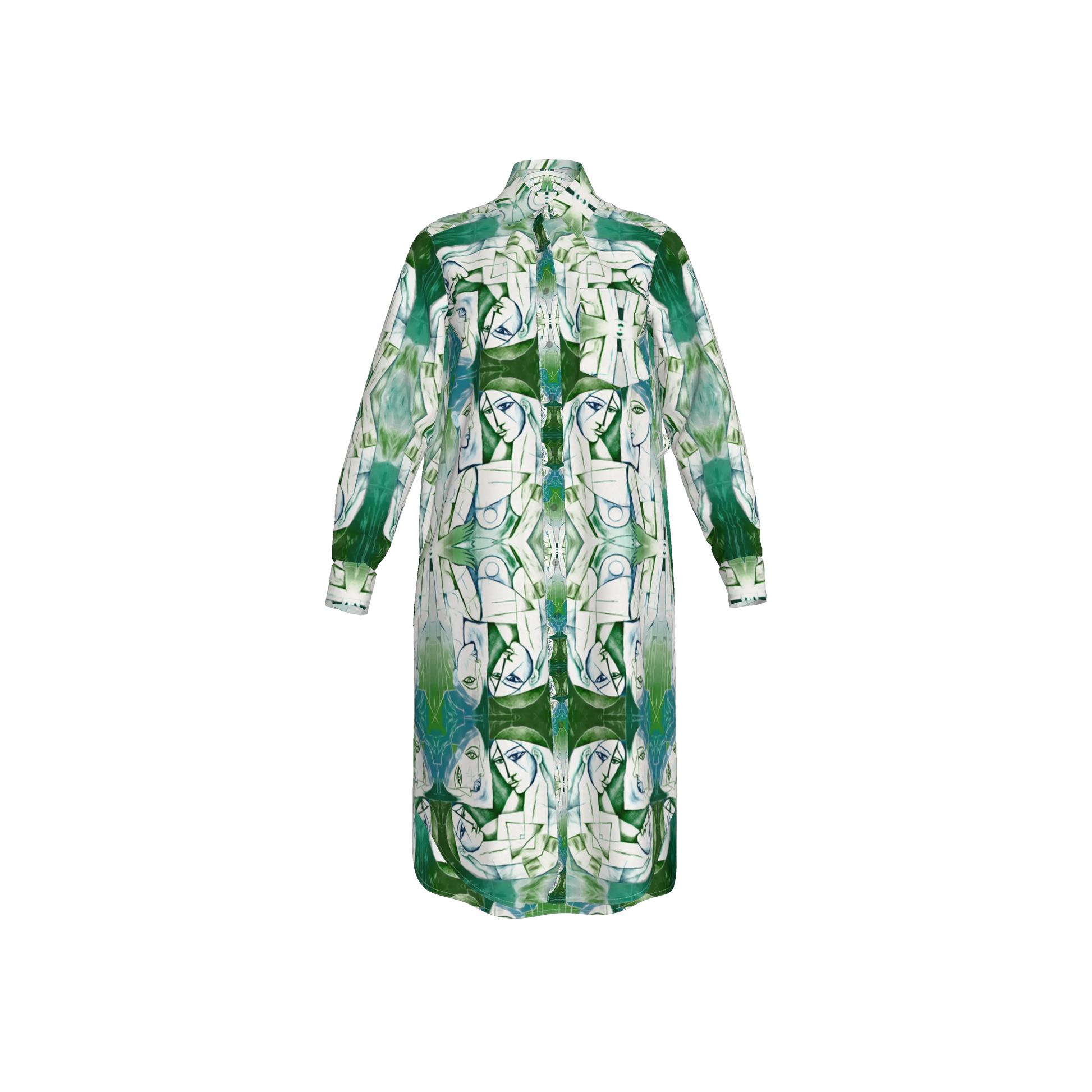 Mrembo Silk Midi Shirt Dress