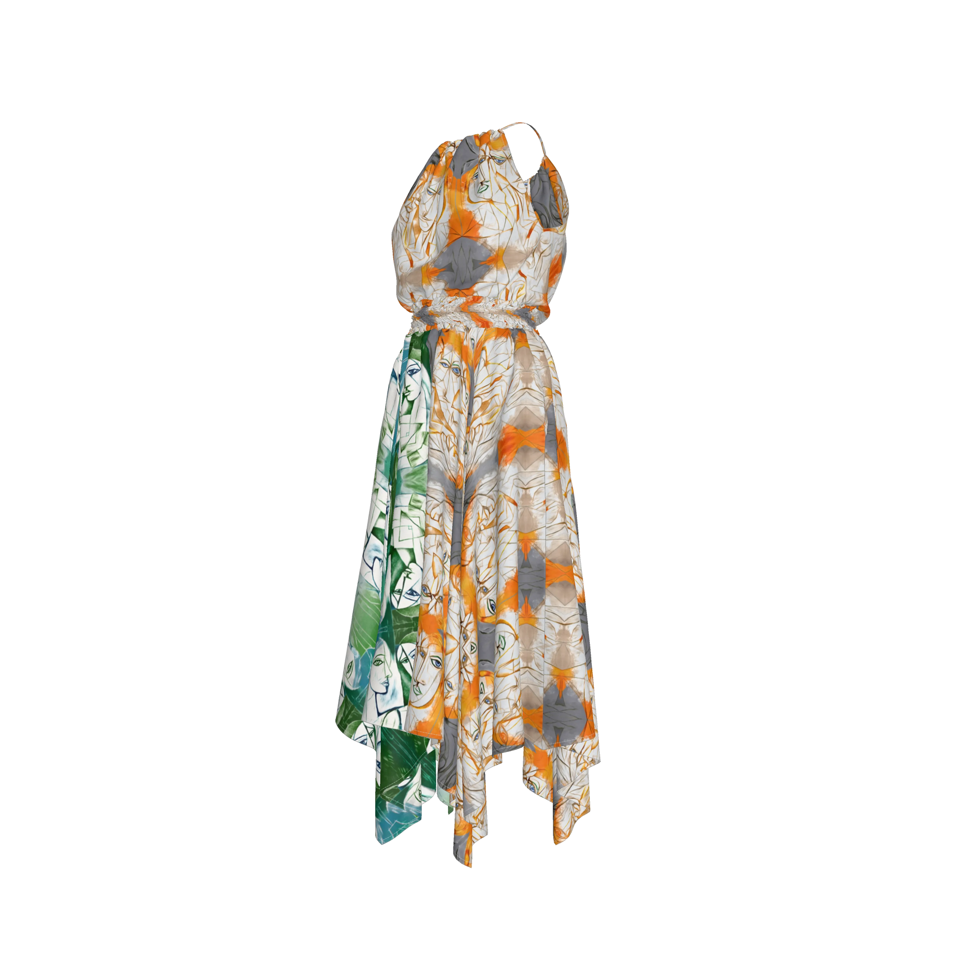 Rani Blouson Silk Dress