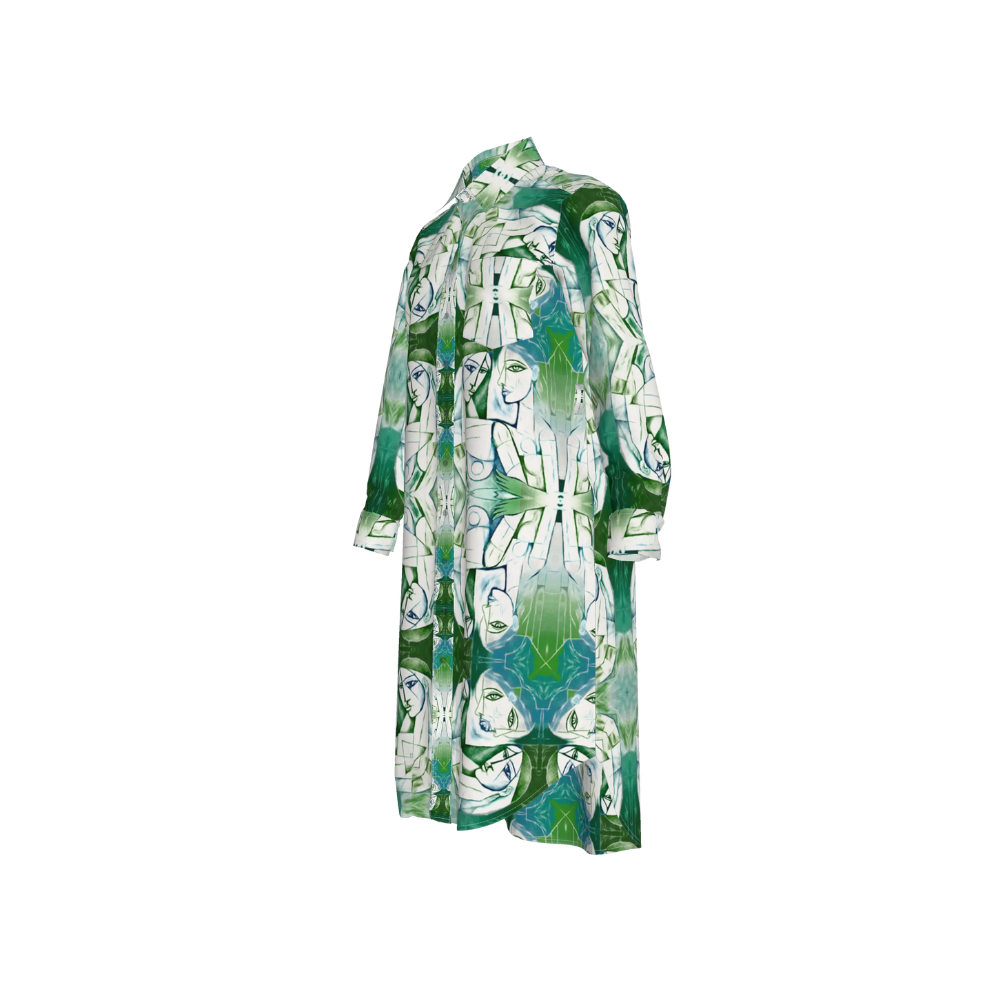 Mrembo Silk Midi Shirt Dress