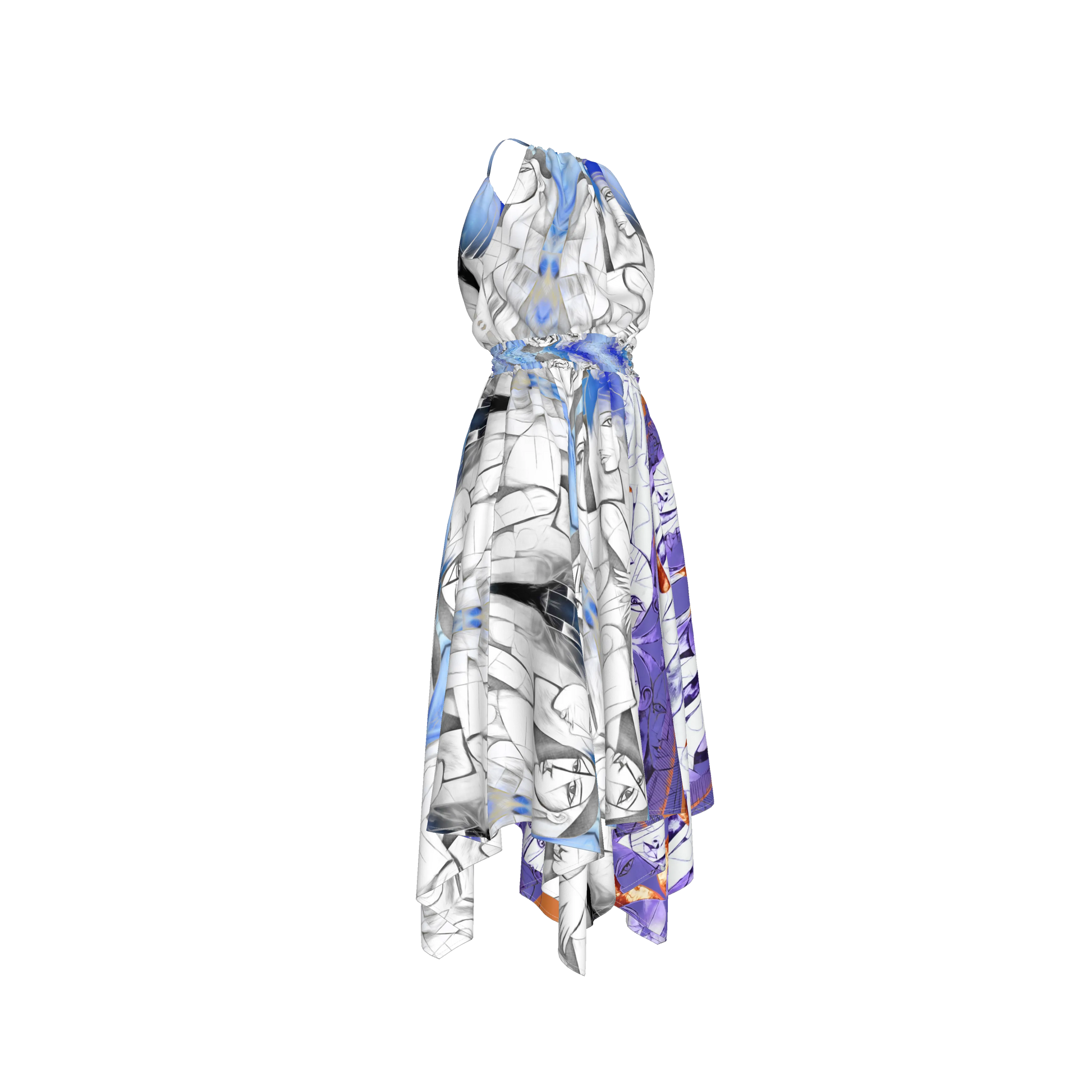 Rani Blouson Silk Dress