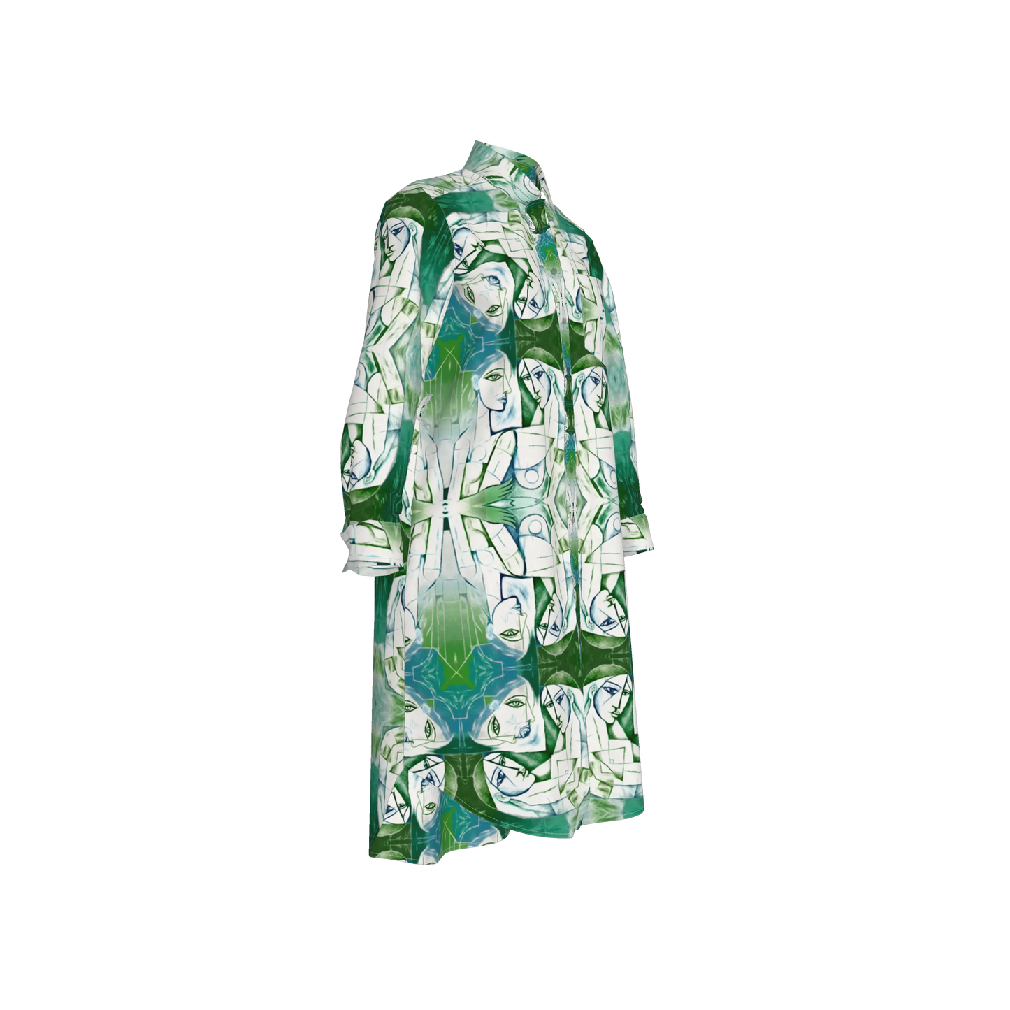 Mrembo Silk Midi Shirt Dress