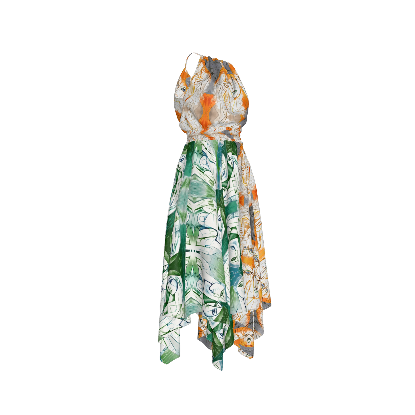 Rani Blouson Silk Dress