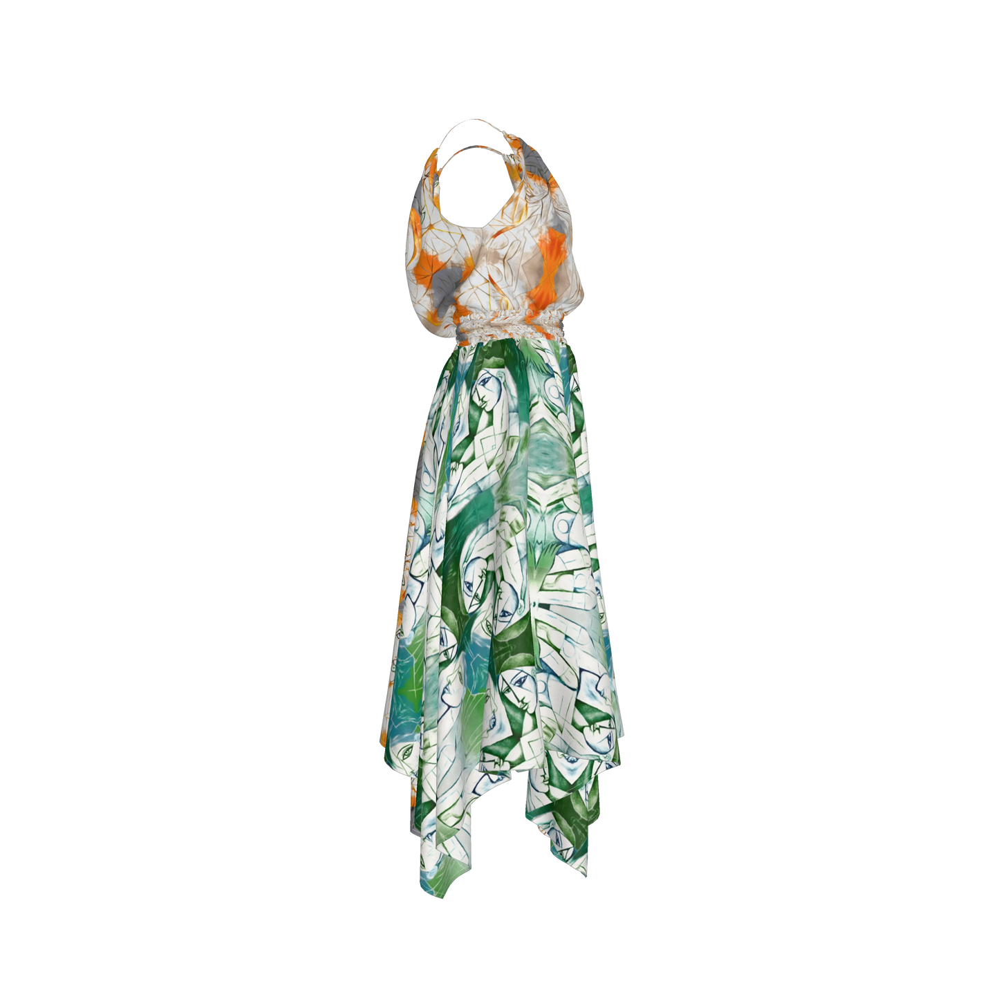 Rani Blouson Silk Dress