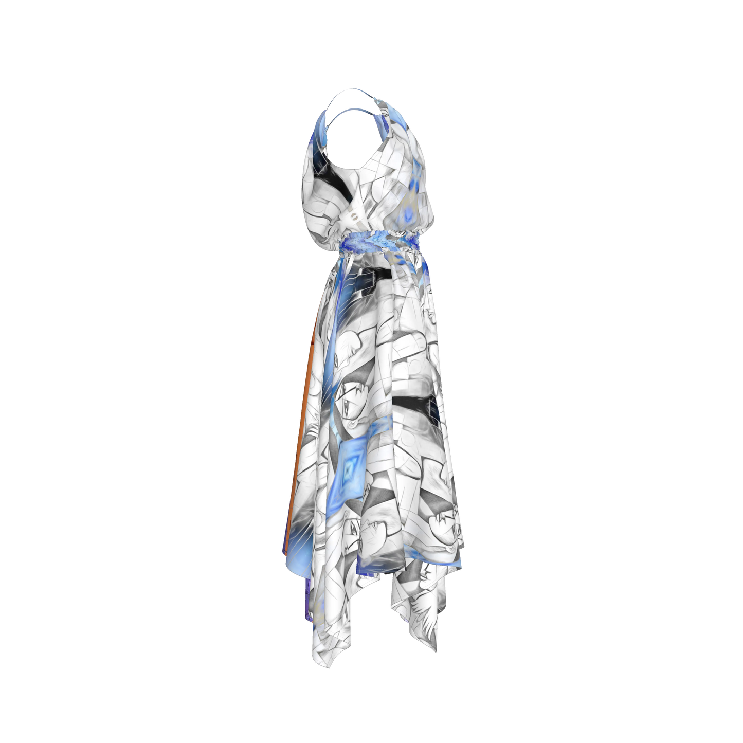 Rani Blouson Silk Dress